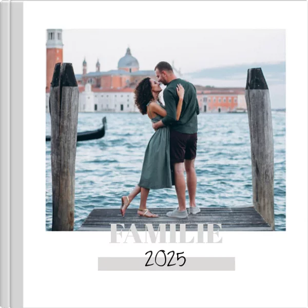 Echtfotobuch 15x15 - Familienerinnerungen – grau