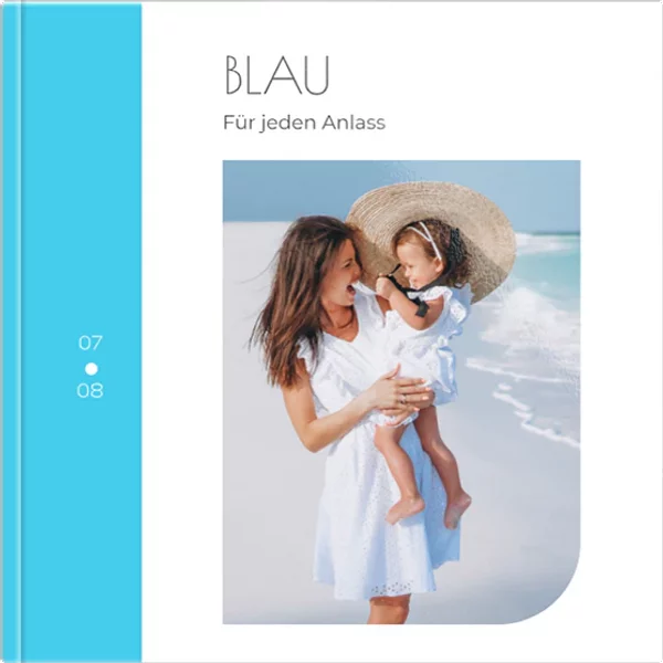 Echtfotobuch 30x30 - Für jeden Anlass – blau
