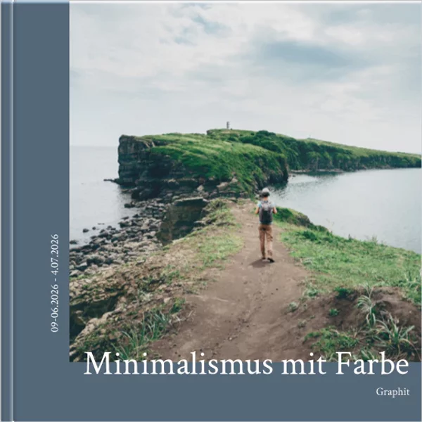 Echtfotobuch 15x15 - Minimalismus mit Farbe – Graphit