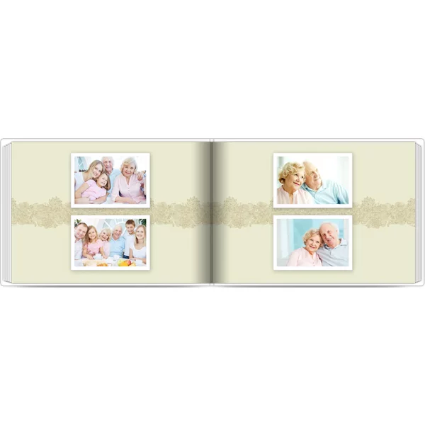 Layflat-Fotobuch mit Stoffeinband - A4 Querformat glänzend - Klassische Ornamente