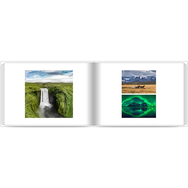 Layflat-Fotobuch mit Stoffeinband - A4 Querformat matt - Ferien im Minimalstil - Island