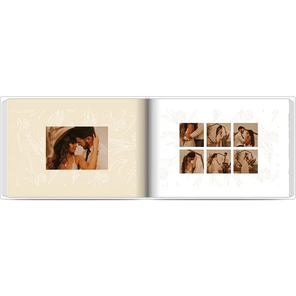 Fotobuch mit Stoffeinband A4 Querformat - Subtile Liebe