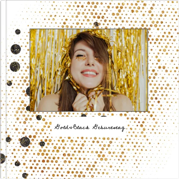 Fotobuch Classic 30x30 - Gold&Black Geburtstag