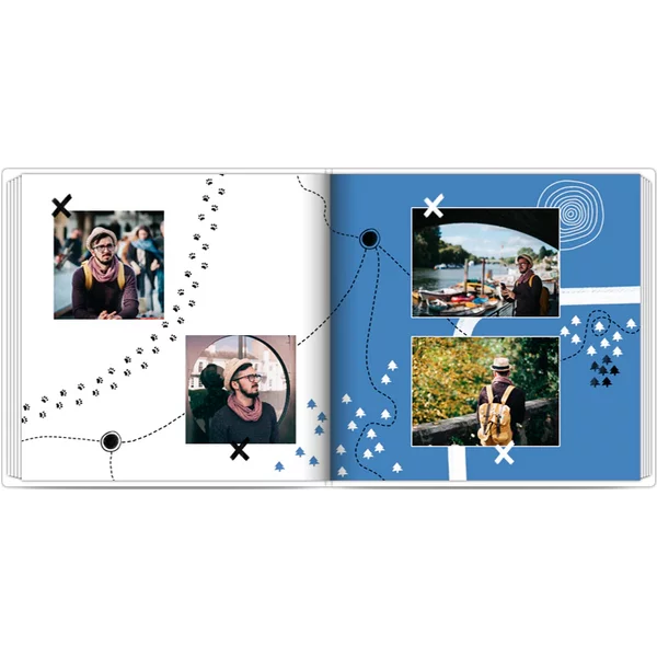 Fotobuch mit Stoffeinband 20x20 - Schatzkarte