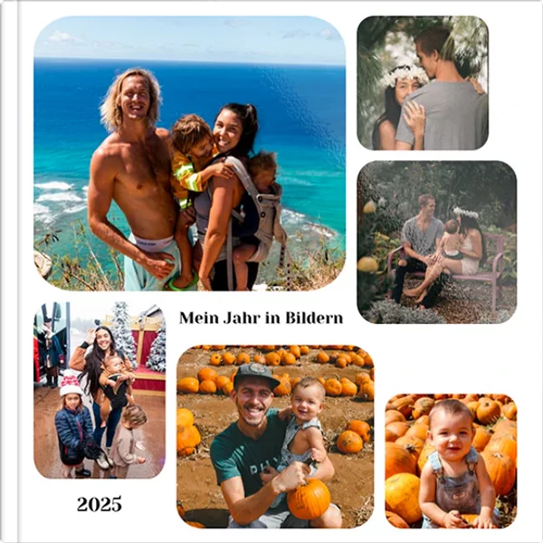 Layflat-Fotobuch 24x24 matt - Mein Jahr in Bildern