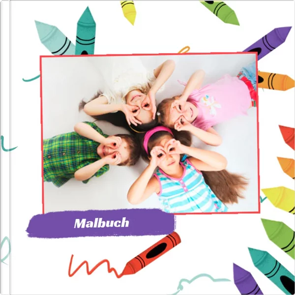 Layflat-Fotobuch 24x24 glänzend - Malbuch