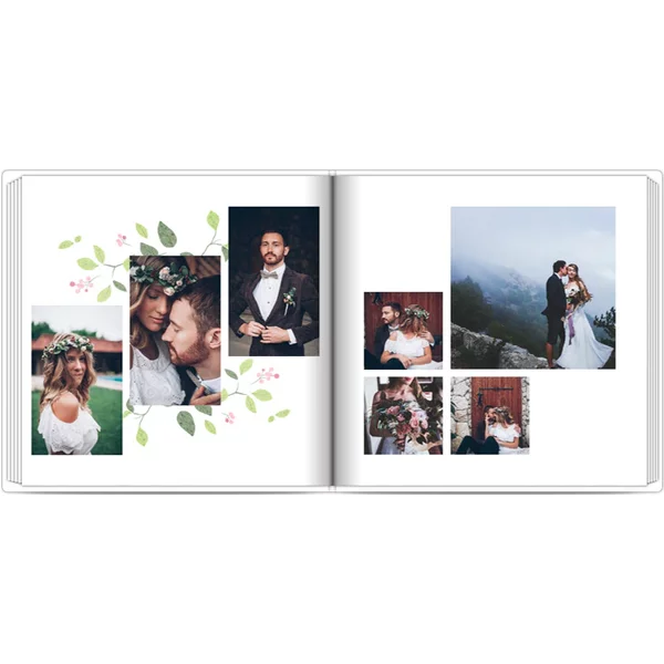 Fotobuch mit Stoffeinband 20x20 - Hochzeitstag