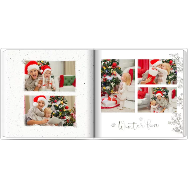 Fotobuch mit Stoffeinband 30x30 - Eisblume