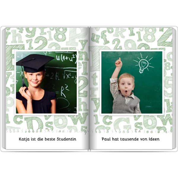 Layflat-Fotobuch mit Stoffeinband - A4 Hochformat glänzend - ABC
