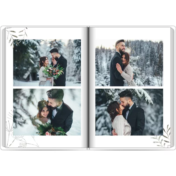 Layflat-Fotobuch mit Stoffeinband - A4 Hochformat matt - Zum Hochzeitstag