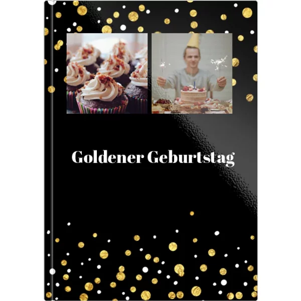 Layflat-Fotobuch A4 Hochformat glänzend - Goldener Geburtstag