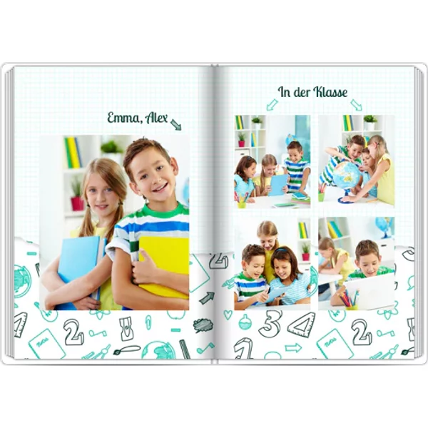 Layflat-Fotobuch mit Stoffeinband - A4 Hochformat glänzend - Heft