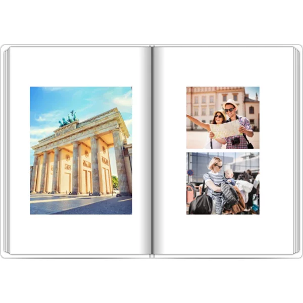 Fotobuch mit Stoffeinband A4 Hochformat - Ferien im Minimalstil - Deutschland