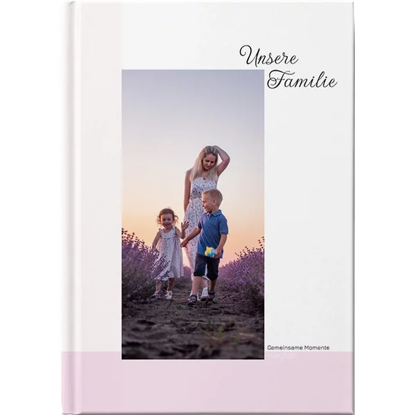 Layflat-Fotobuch A4 Hochformat matt - Pastellgeschichten – Familienausflug