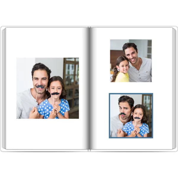 Fotobuch mit Stoffeinband A4 Hochformat - Danke, Papa