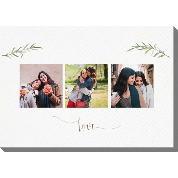 Personalisierte Fotoleinwand 90x60 cm - Für die Freundin