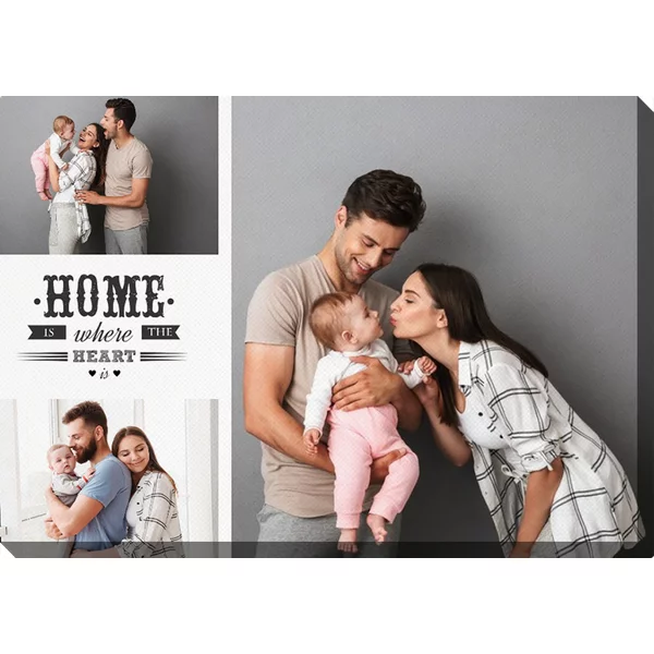 Personalisierte Fotoleinwand 40x30 cm - Alles was du brauchst ist Liebe