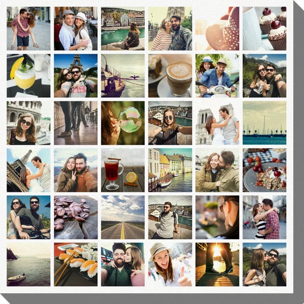 Personalisierte Fotoleinwand 30x30 cm - Insta-Poster