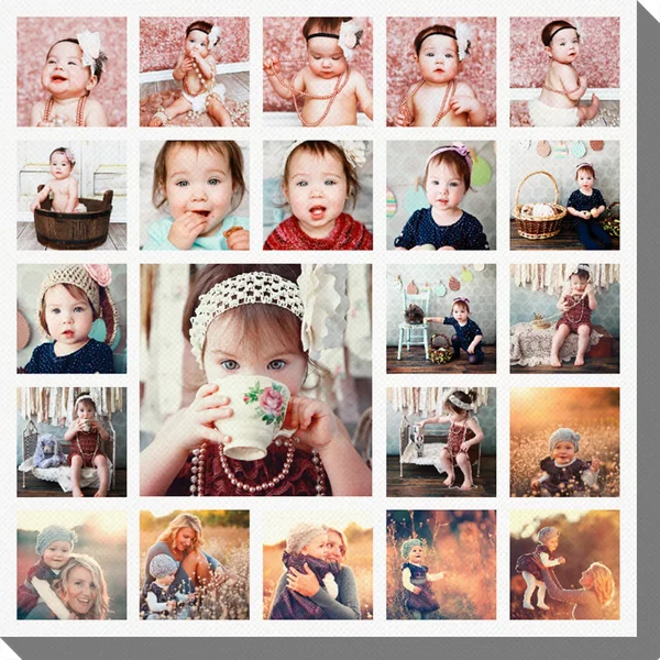 Personalisierte Fotoleinwand 60x60 cm - Insta Story