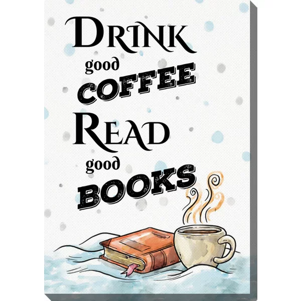 Personalisierte Fotoleinwand 40x50 cm - Coffee & Books