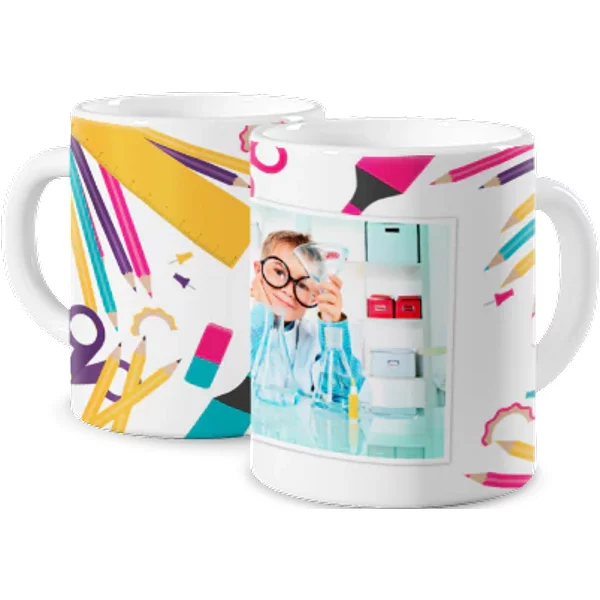 Personalisierte Fototasse Classic - Buntstifte