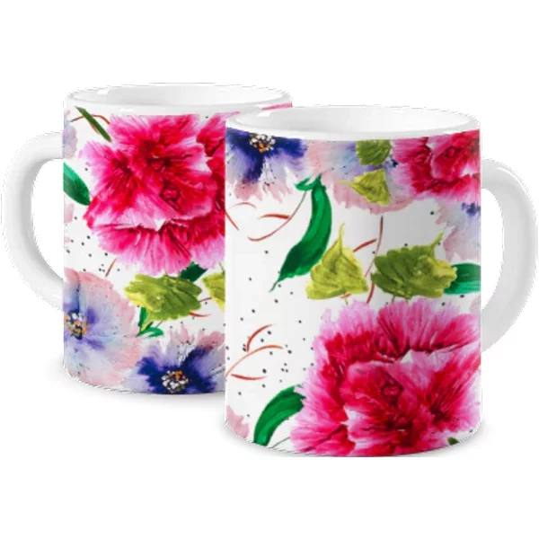 Personalisierte Zaubertasse - Blumenbeet