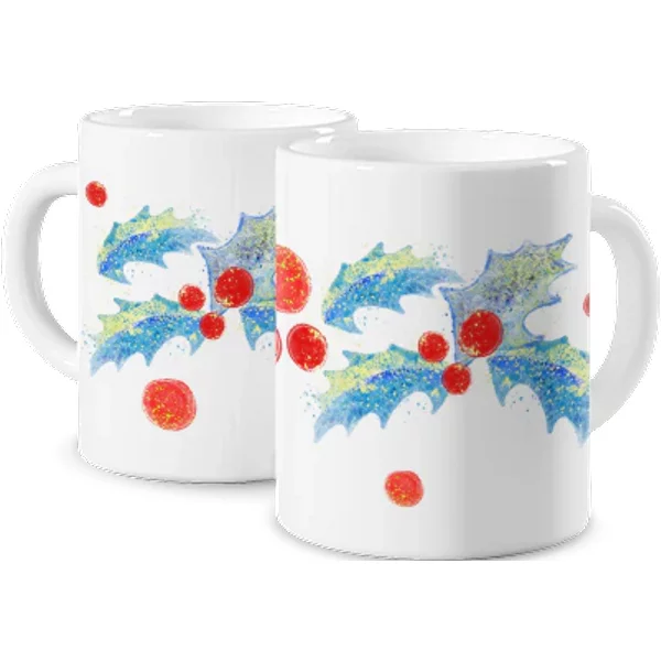 Personalisierte Zaubertasse - Frostige Stechpalme