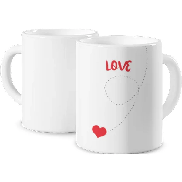 Personalisierte Zaubertasse - Herz