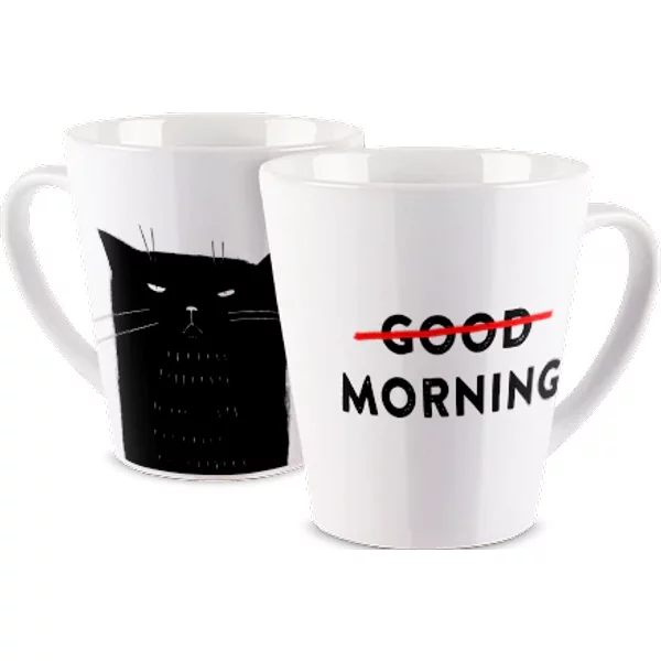 Personalisierte Fototasse Latte - Bad Morning
