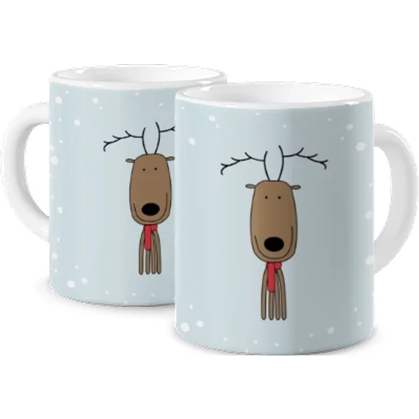 Tasse Classic - Rentier mit dem Schal