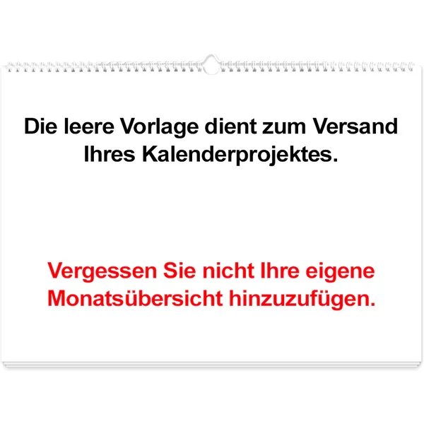Fotokalender A3 Querformat - Ihr eigenes Projekt