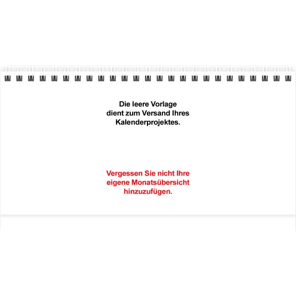 Tischkalender 21x10 cm - Ihr eigenes Projekt