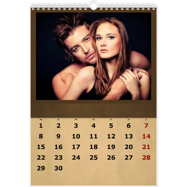 Fotokalender A3 Hochformat - Braun