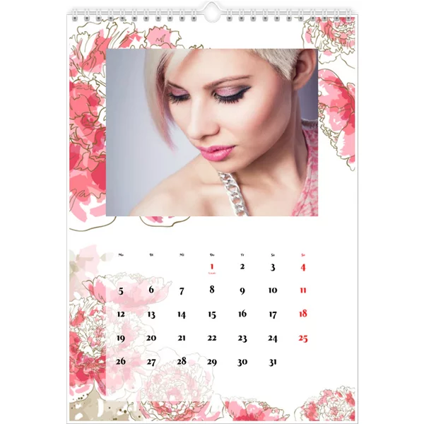 Fotokalender A4 Hochformat - Blumen