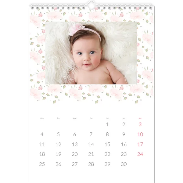 Fotokalender A3 Hochformat - Rosenkalender