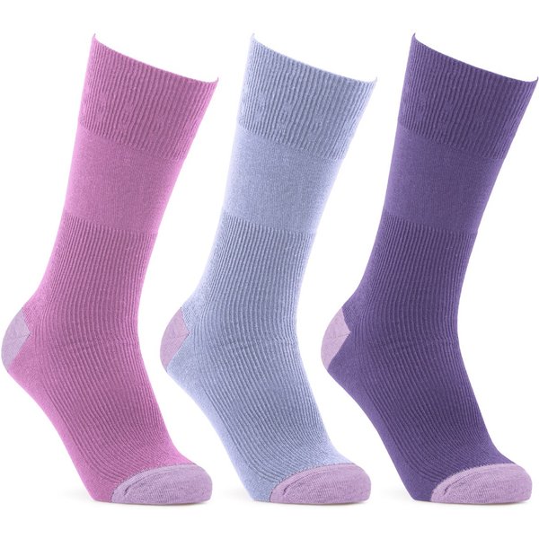 Cosyfeet Cotton‑rich Softhold® Seam‑free Contrast Heel & Toe Socks