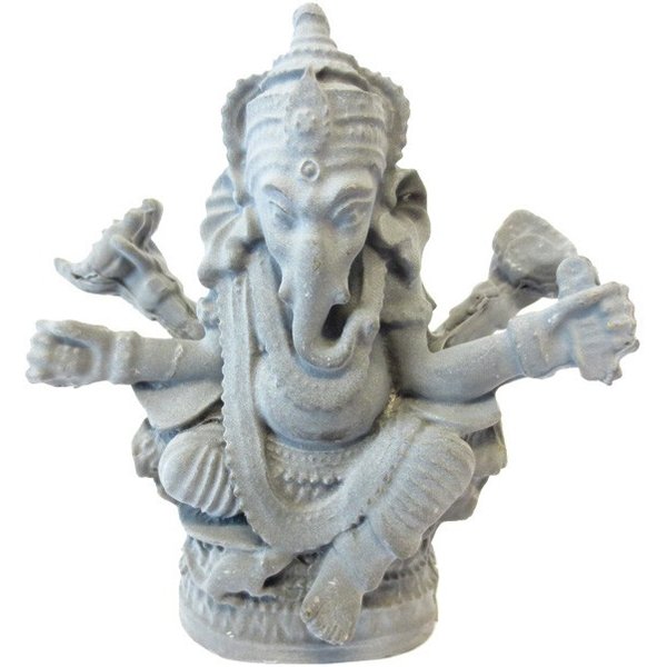 Ganesh En RéSine Grise-image