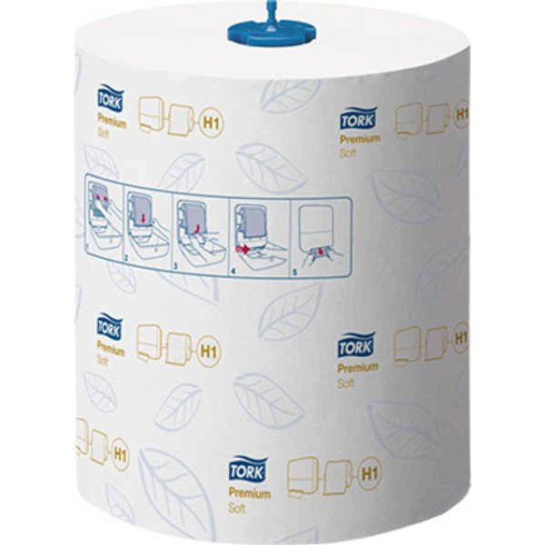 Tork Matic White Soft Hand Towel Roll 100m x 21cm (Case of 6 Rolls) - 290016