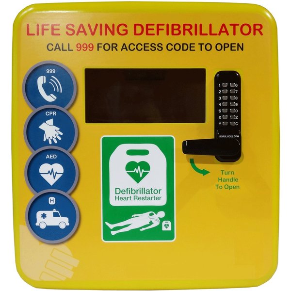 Defib Store Outdoor Polycarbonate Defibrillator Cabinet 4000 Series- Locked
