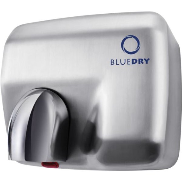 FW3 BlueDry Blue Storm Hand Dryer in Brushed Steel