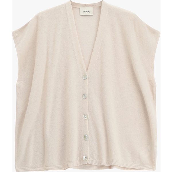 Gilet Sans Manches à Col V Boutonné-image