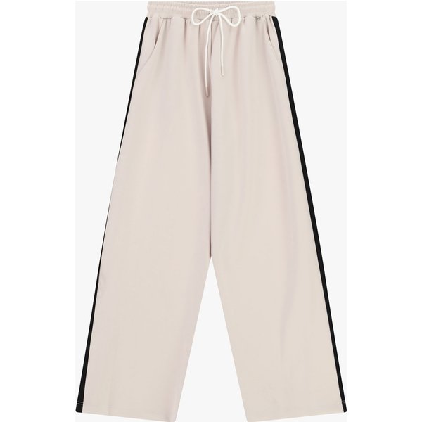 Pantalon Palazzo Taille Haute à Bandes LatéRales-image