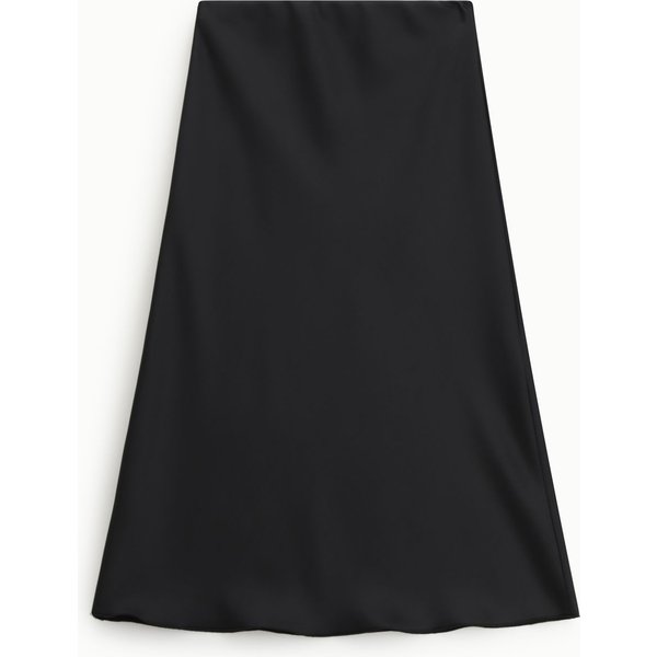 Jupe Midi éVaséE Unie Taille Mi-Haute-image