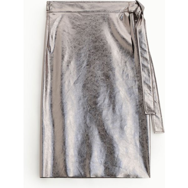 Jupe Longue Taille Haute Avec Ceinture NouéE-image