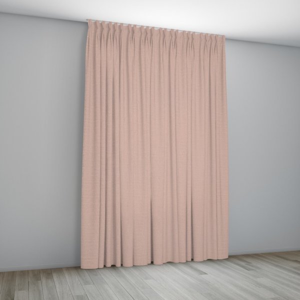 Overgordijn Milaan Roze Coupage