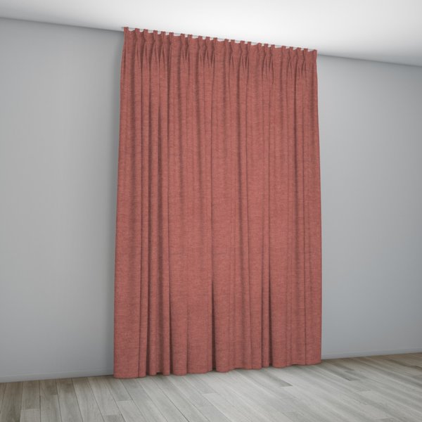 Overgordijn Florence Steenrood Coupage