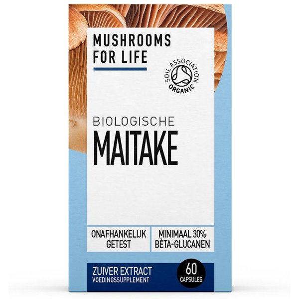 Maitake Paddenstoelen Capsules Bio (Mushrooms For Life) 60caps