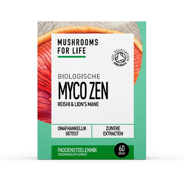Myco Zen Paddenstoelen Poeder Bio (Mushrooms For Life) 60gr