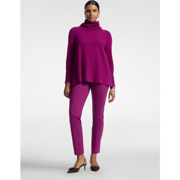 Elena Mirò - Pantaloni Slim Misto Viscosa Donna, Fucsia Taglia: XXL (56 It)-image