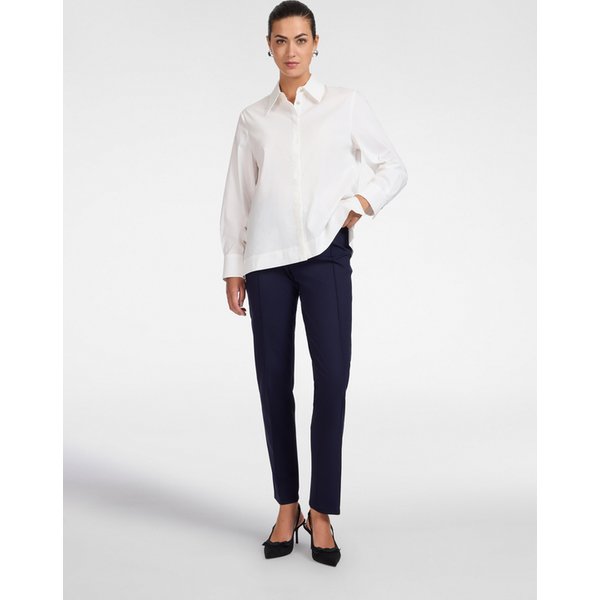 Elena Mirò - Pantaloni Slim In Punto Milano Donna, Blu Taglia: M (46-48 It)-image